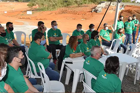 Corretores em evento do produto Reserva Araçari